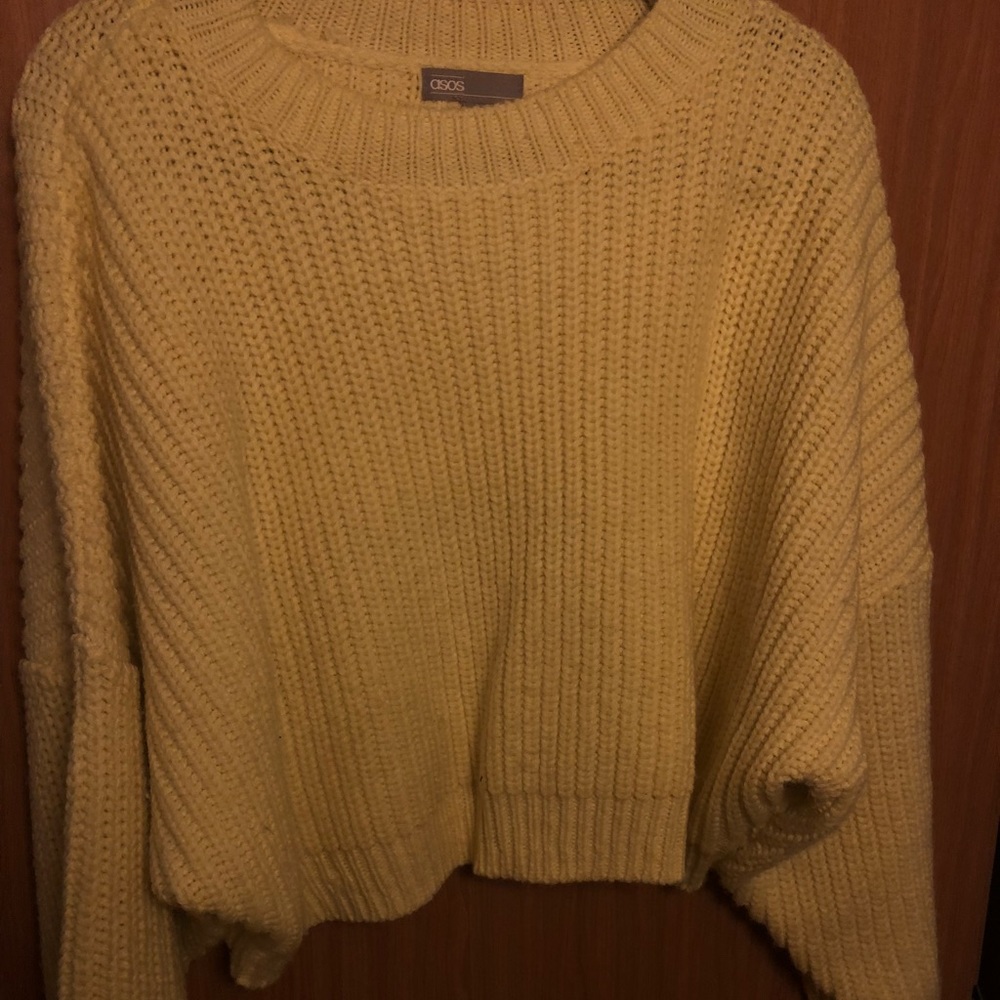 yellow asos sweater